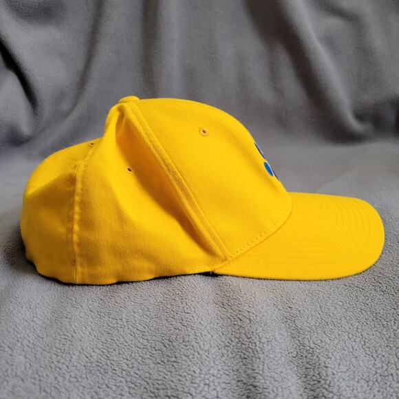Wildcats Yellow Hat Blue Paw Flexfit Yupoong Cap Size L XL Embroidered - Picture 3 of 9